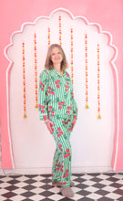 Load image into Gallery viewer, Sherbet Cherry&#39;s PJ set - green