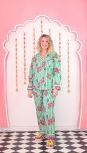 Load image into Gallery viewer, Sherbet Cherry&#39;s PJ set - green