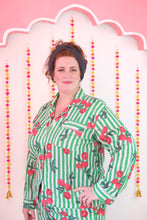 Load image into Gallery viewer, Sherbet Cherry&#39;s PJ set - green