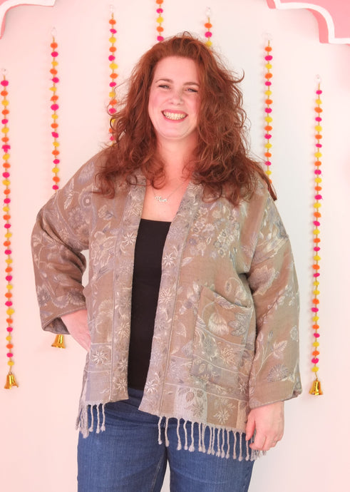 Boiled wool Coatigan