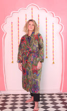 Load image into Gallery viewer, Chintz Indian tree Velvet Dressing gown