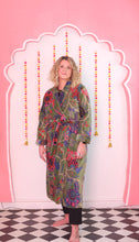 Load image into Gallery viewer, Chintz Indian tree Velvet Dressing gown