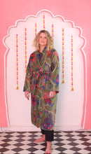 Load image into Gallery viewer, Chintz Indian tree Velvet Dressing gown