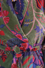 Load image into Gallery viewer, Chintz Indian tree Velvet Dressing gown