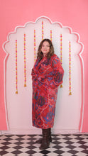 Load image into Gallery viewer, Chintz Indian tree Velvet Dressing gown