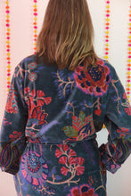 Load image into Gallery viewer, Chintz Indian tree Velvet Dressing gown