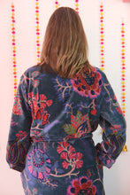 Load image into Gallery viewer, Chintz Indian tree Velvet Dressing gown