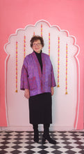 Load image into Gallery viewer, Sari Silk Coatigan - Reversible