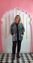 Load image into Gallery viewer, Velvet Kimono - duck egg blue