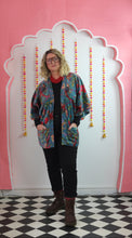 Load image into Gallery viewer, Velvet Kimono - duck egg blue
