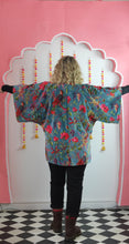 Load image into Gallery viewer, Velvet Kimono - duck egg blue