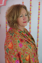 Load image into Gallery viewer, Ari embroidered Cashmere shawl