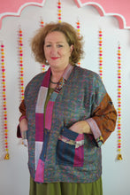 Load image into Gallery viewer, Sari Silk Coatigan