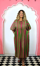 Load image into Gallery viewer, The Aphrodite dress - green/pink