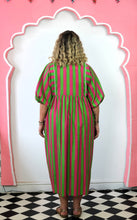 Load image into Gallery viewer, The Aphrodite dress - green/pink