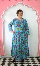 Load image into Gallery viewer, The Bloomsbury Kaftan - turquoise
