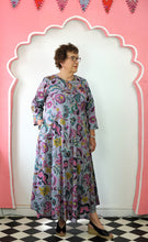 Load image into Gallery viewer, The Bloomsbury kaftan - Inky grey