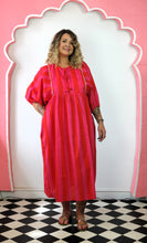 Load image into Gallery viewer, Stripy Aphrodite dress - Red /pink