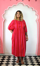 Load image into Gallery viewer, Stripy Aphrodite dress - Red /pink
