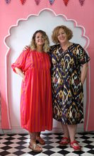 Load image into Gallery viewer, Stripy Aphrodite dress - orange/ pink