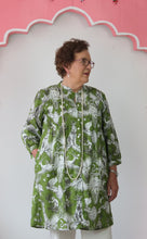 Load image into Gallery viewer, Langston shirt dress - Green tiger king print