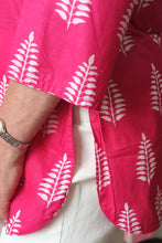 Load image into Gallery viewer, The Jali Kurta - hot pink
