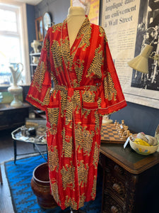 Kimono dressing gown- red