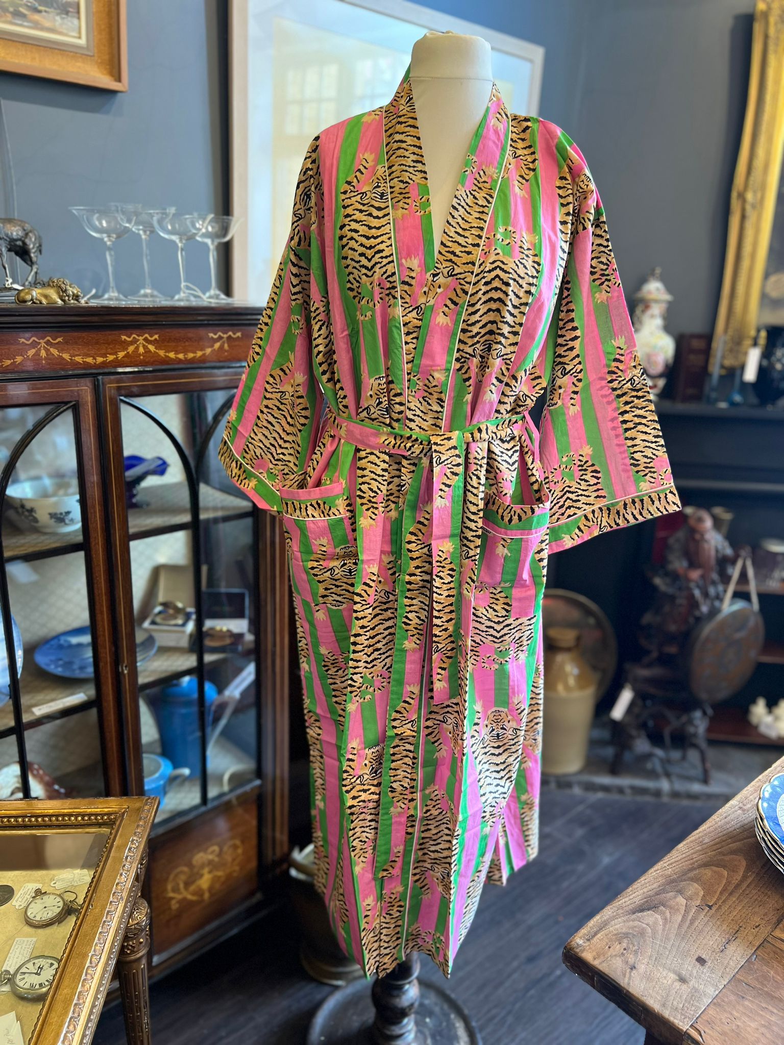 green and pink dressing gown Limited Stock: Pre-order Your Threadbare Dressing Gown