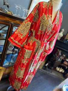 Kimono dressing gown- red