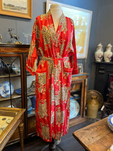 Kimono dressing gown- red