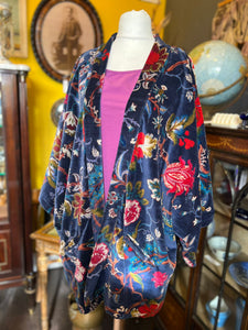 Kimono - Chintz print blue