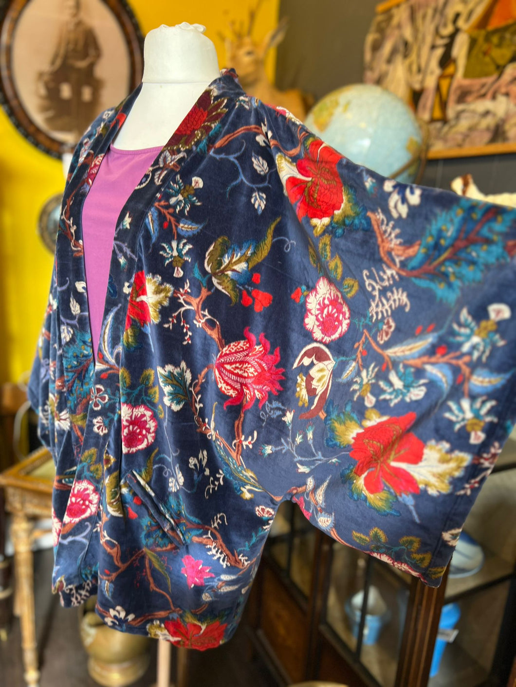 Kimono - Chintz print blue