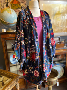 Kimono - Chintz print blue