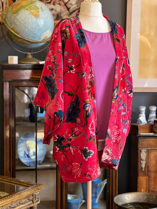 Kimono - Chintz print - red