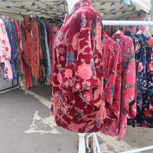 Kimono - Chintz print - wine