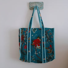 Load image into Gallery viewer, The Jaipur quilted Velvet tote bag