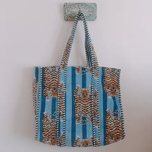 Load image into Gallery viewer, The Jaipur quilted Velvet tote bag