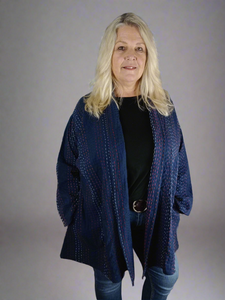 The Jedi Kantha stitch jacket