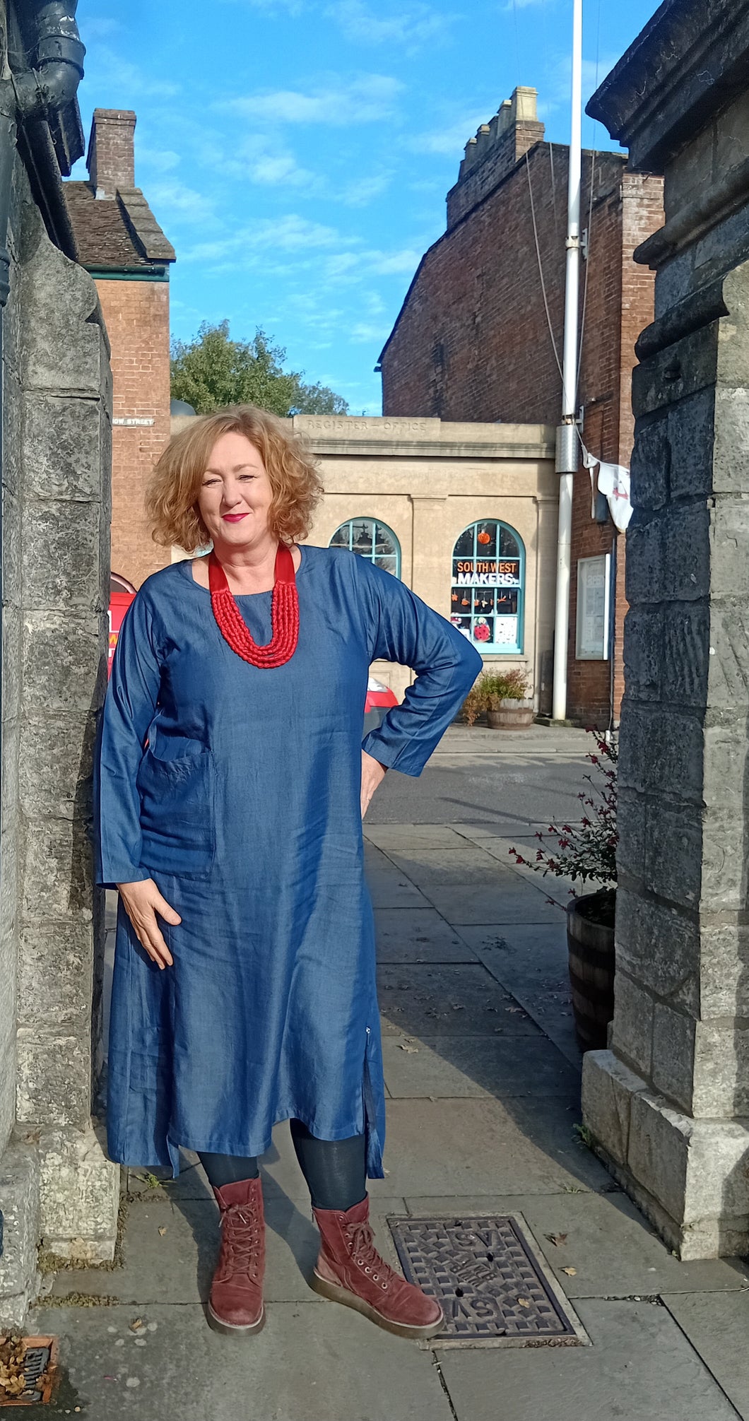 The Monika dress - denim