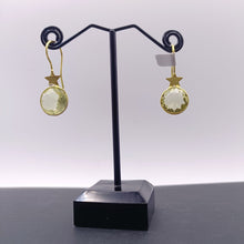Load image into Gallery viewer, Citrine star earrings