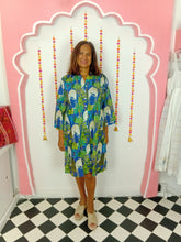 Load image into Gallery viewer, Langston shirt dress electric blue