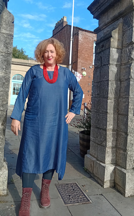 The Monika dress - denim