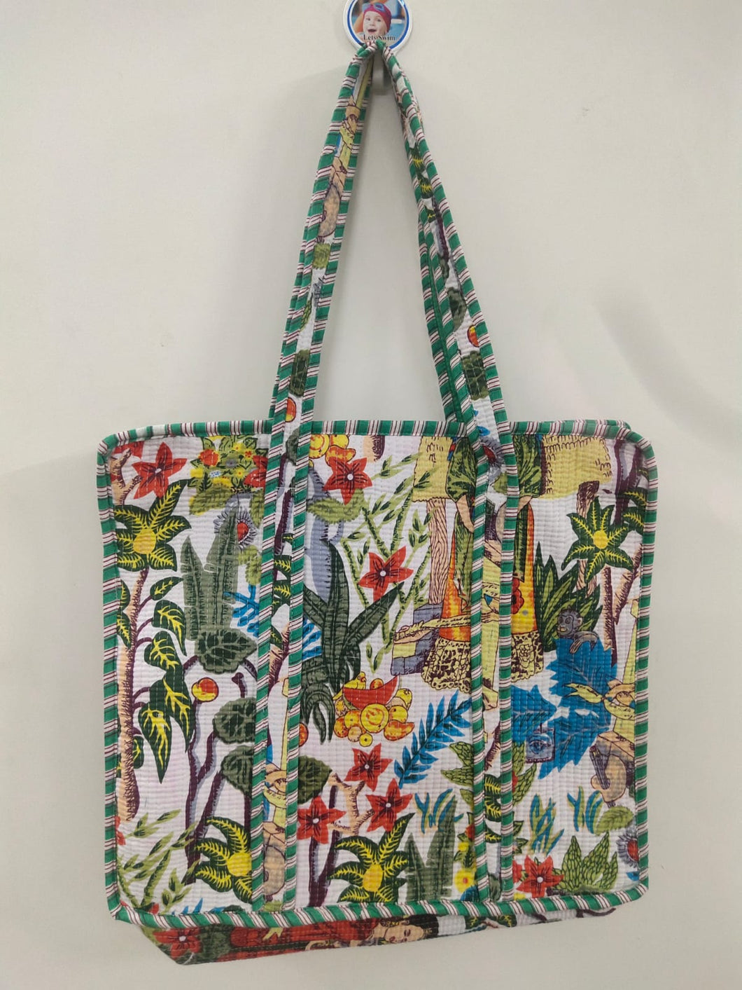 Jaipur tote bag with zip
