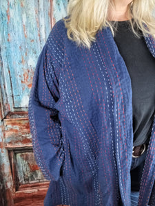 The Jedi Kantha stitch jacket