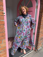 Load image into Gallery viewer, The Bloomsbury kaftan - Inky grey