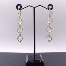 Load image into Gallery viewer, Pink amethyst drop earrings