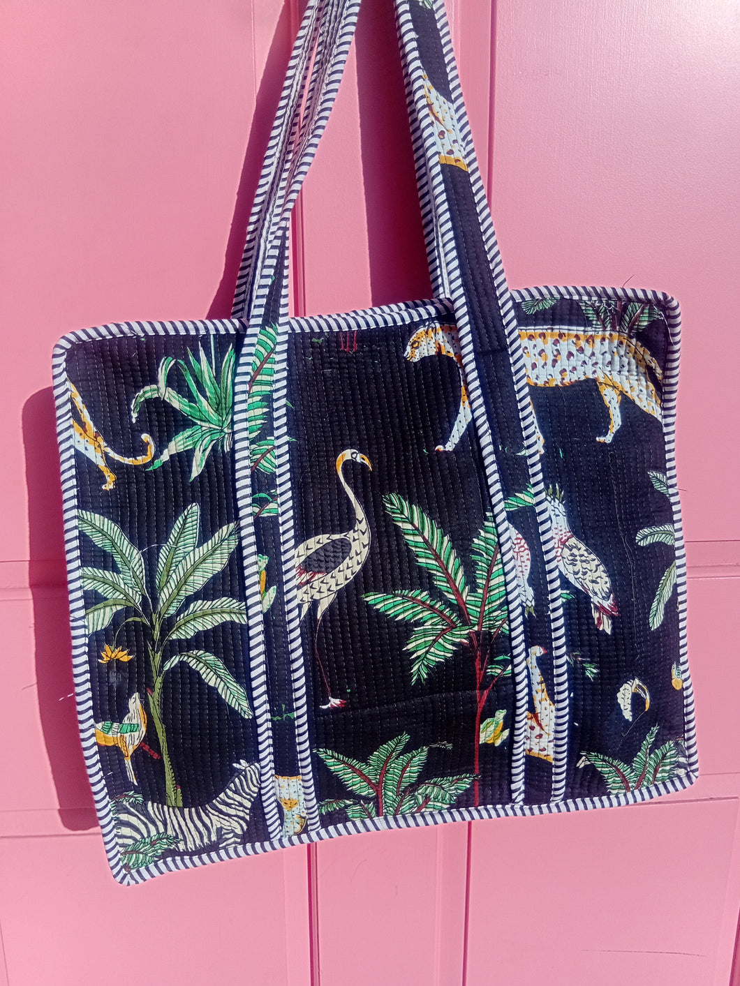 Jaipur tote bag with zip