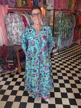 Load image into Gallery viewer, The Bloomsbury Kaftan - turquoise