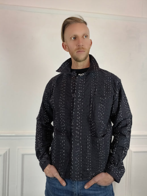 Kantha Workwear jacket - Mocha black