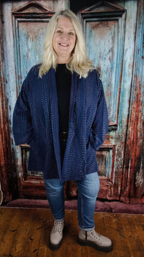 The Jedi Kantha stitch jacket